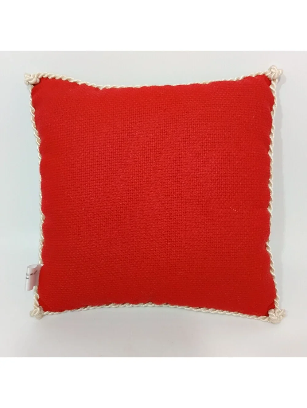 Needlepoint Pillow With a Festive Poinsettia Design Hallmark Brand 12